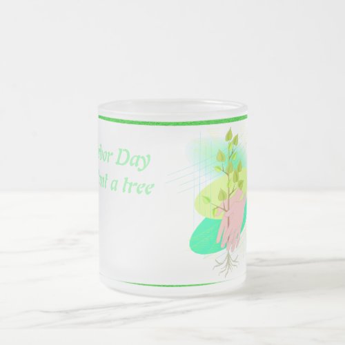 Plant A Tree _ Frosted Glass Coffee Mug