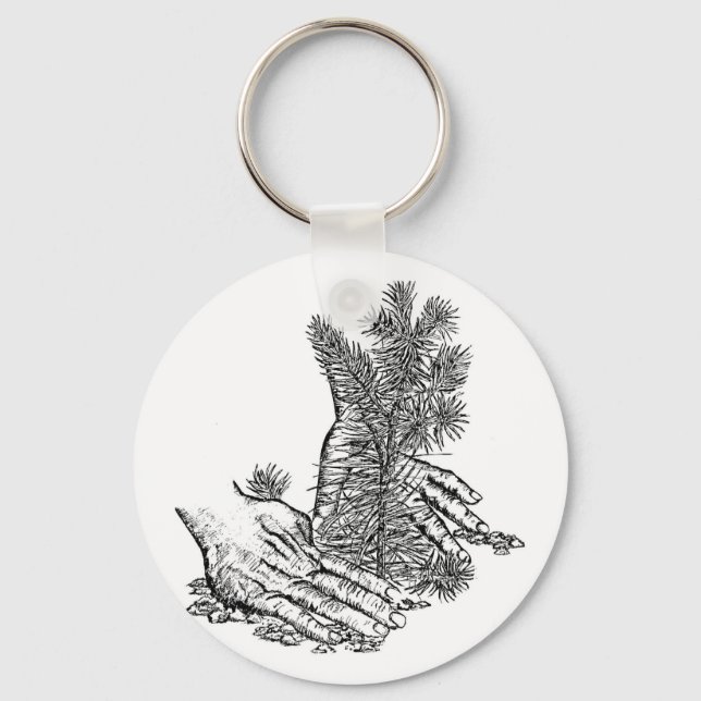 Plant A Tree Keychain (Front)