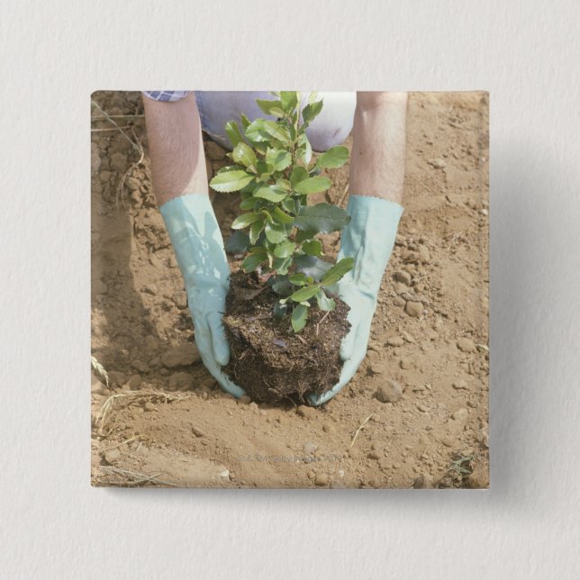 Plant a Tree on Earth Day Button (Front)