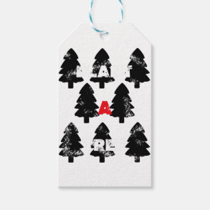 Plant A tree Pattern Gift Tags
