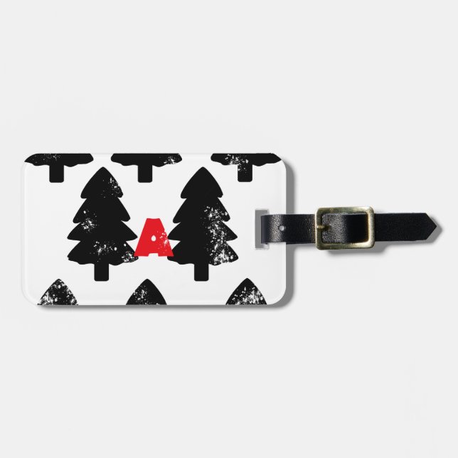 Plant A tree Pattern Luggage Tag (Front Horizontal)