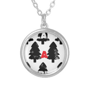 Plant A tree Pattern Silver Plated Necklace