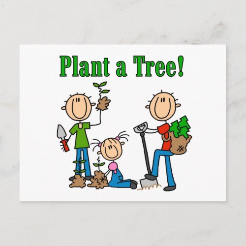 Plant a Tree T_shirts and Gifts Postcard