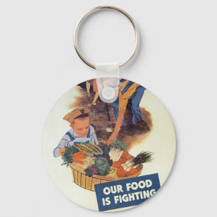Plant a Victory Garden Keychain