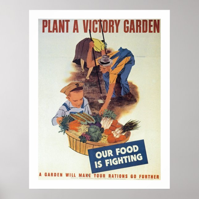 Plant a Victory Garden Poster (Front)