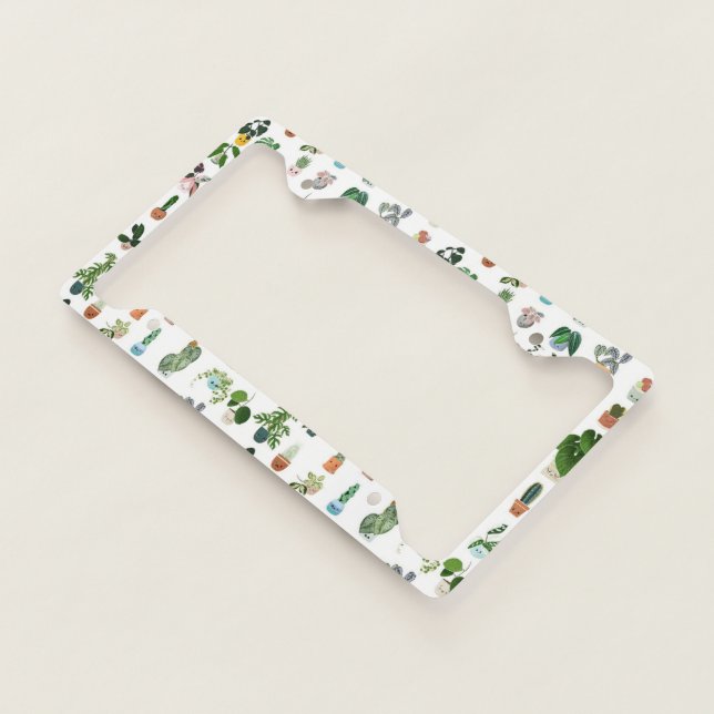 Plant addict license plate frame (3/4)