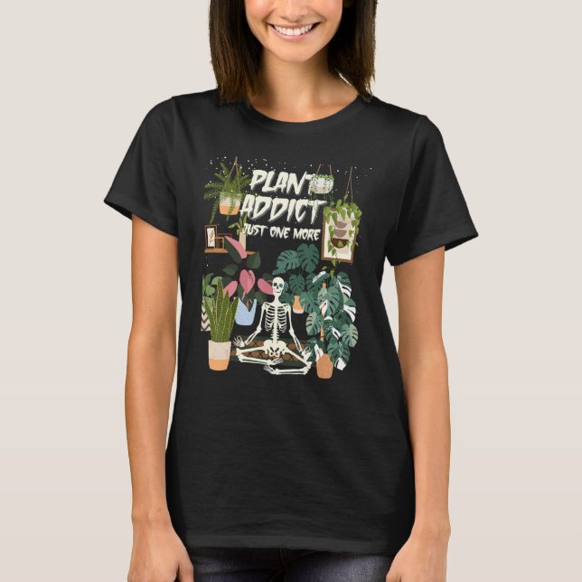 Plant Addict Philodendron Micans Monstera Albo Hou T-Shirt (Front)