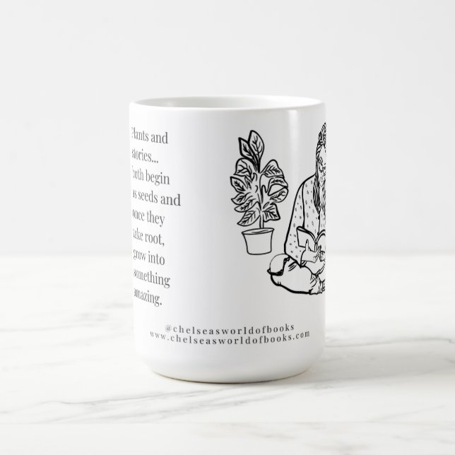 Plant and Book Lover Mugs (Center)