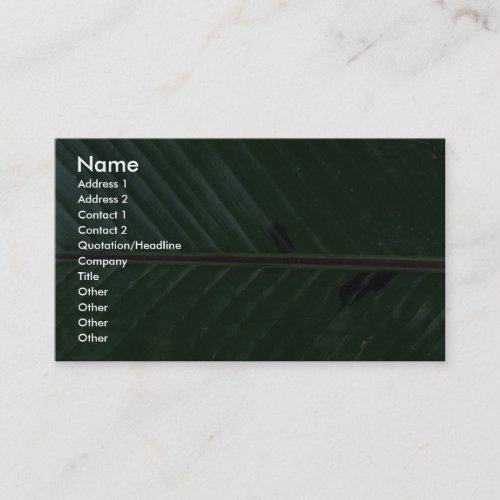 Plant Banana Up Business Card