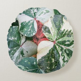 Plant Based Design Round Pillow
