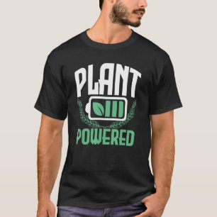 Plant Based Plant Powered Battery Go Vegan T-Shirt