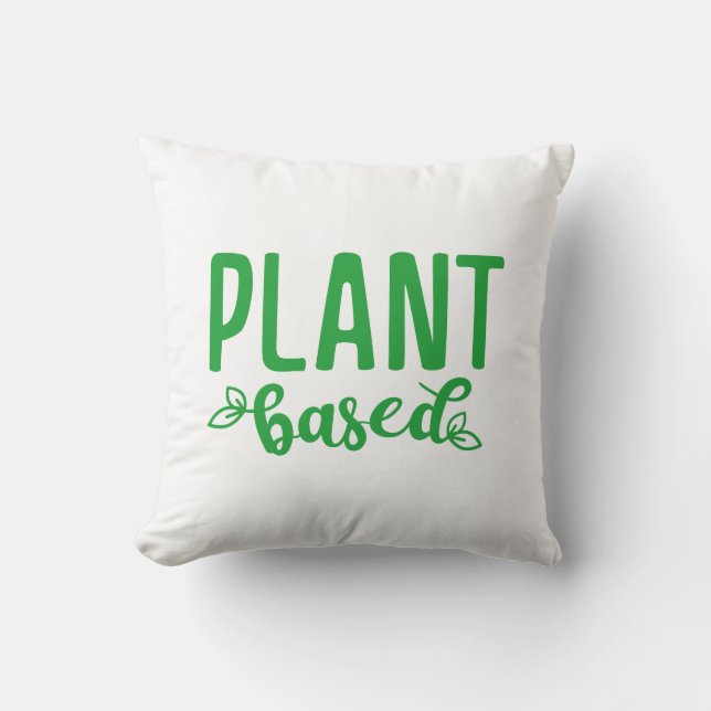 Plant Based Throw Pillow (Front)