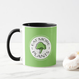 Plant Based Vegan Eat More Plants Clean Diet Green Mug