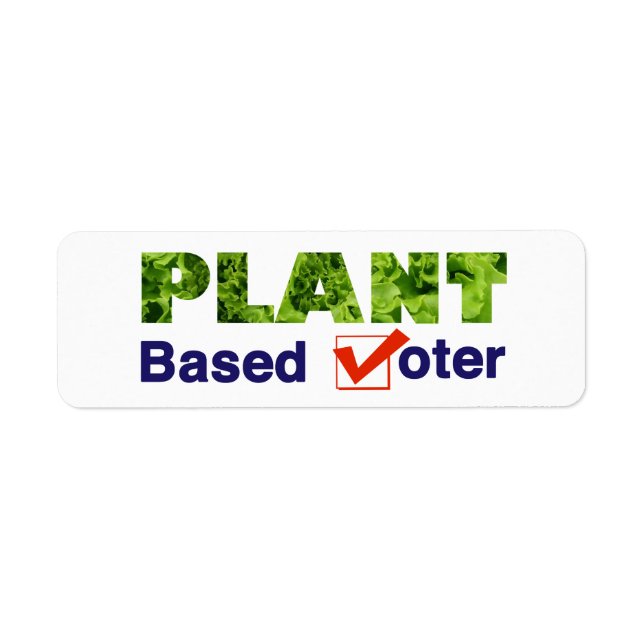 Plant Based Voter Label (Front)