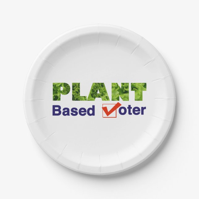 Plant Based Voter Paper Plates (Front)