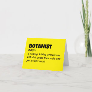 Plant Biologist Humor Definition Thank You Card