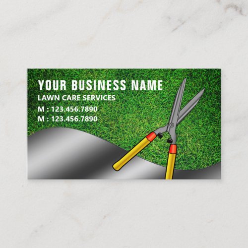 Plant Clippers Gardening Landscaping Lawn Care Business Card