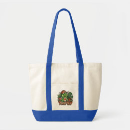 Plant Dad Frog Watering Houseplants Funny Plant Tote Bag