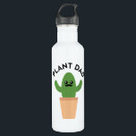 Plant Dad Stainless Steel Water Bottle<br><div class="desc">Celebrate Father's Day with this adorable cactus illustration with a mustache! | Image by minimolestudio | Shutterstock Image ID: 1582006795 | Shutterstock® - All Rights Reserved.</div>