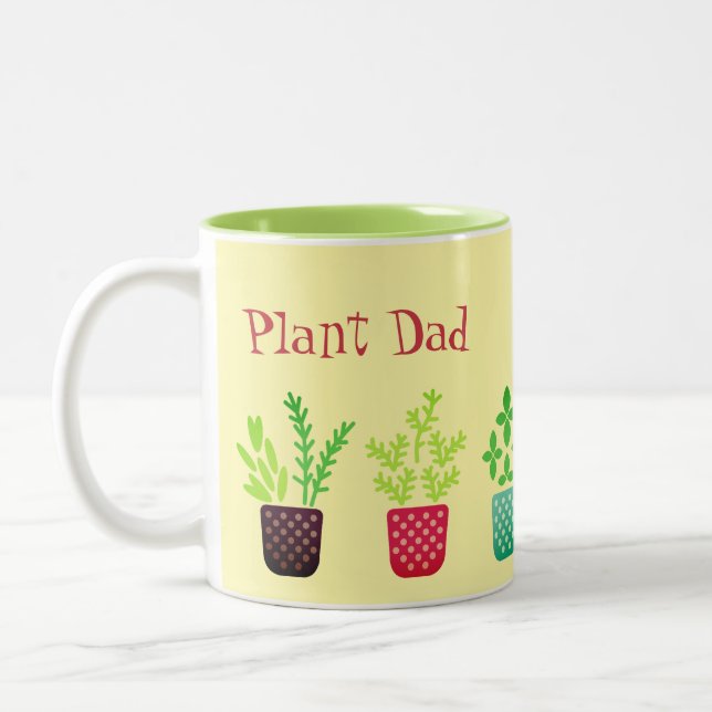 Plant Dad Two-Tone Coffee Mug (Left)