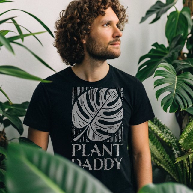 Plant Daddy Monstera Leaf House Plant Lover T-Shirt (Creator Uploaded)