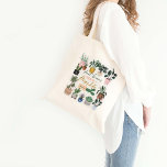 Plant Dreams Grow a Happy Life Crazy Plant Lady Tote Bag<br><div class="desc">Are you crazy about plants? or know someone who just can't get enough of their plants? Then this "Crazy Plant Lady" tote bag is perfect for yourself or a gift. Our design features a beautiful assortment of our handpainted watercolor-potted plants. "Plant Dreams Grow a Happy Life" is displayed within the...</div>