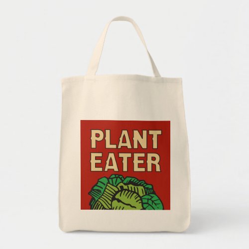 Plant Eater retro vegetarian vegan Tote Bag