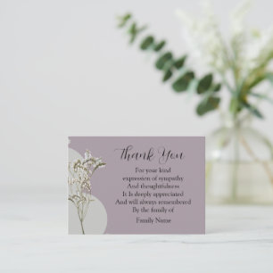 Plant Flower Thank You Note Card