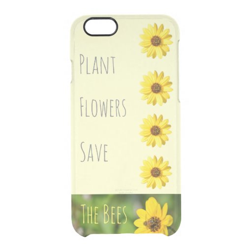 Plant Flowers Save Bees Pastel Yellow Phone Case