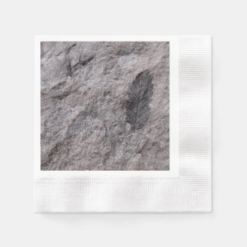 Plant Fossil 350 Million Yr. Old Printed Coctail Paper Napkins by ScrdBlueCollectibles at Zazzle