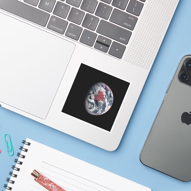 Plant Growth On Planet Earth. Sticker (Laptop w/ iPhone)