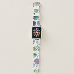 Plant Happiness Collection Succulent Pattern Apple Watch Band