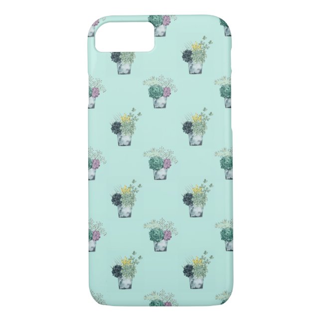 Plant Happiness Collection | Succulents Case-Mate iPhone Case (Back)