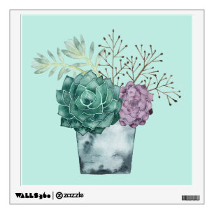 Plant Happiness Collection   Succulents Wall Decal