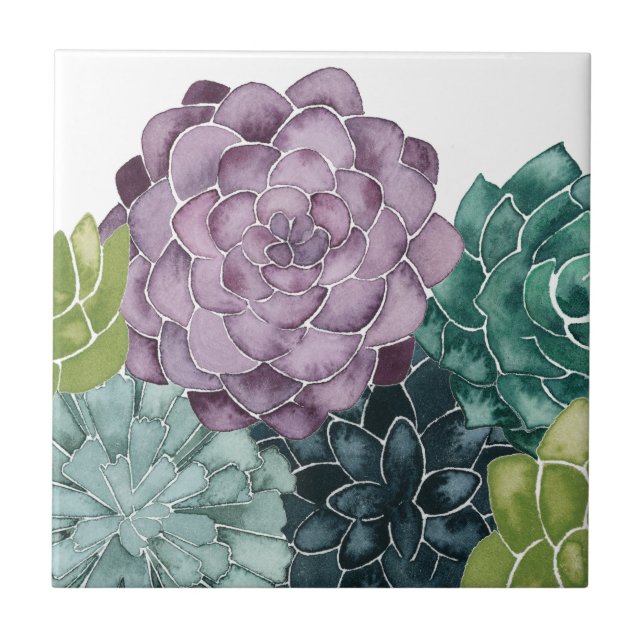 Plant Happiness | Grow Harvest Love Ceramic Tile (Front)