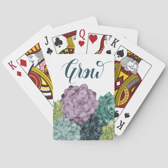 Plant Happiness | Grow Harvest Love Poker Cards (Back)