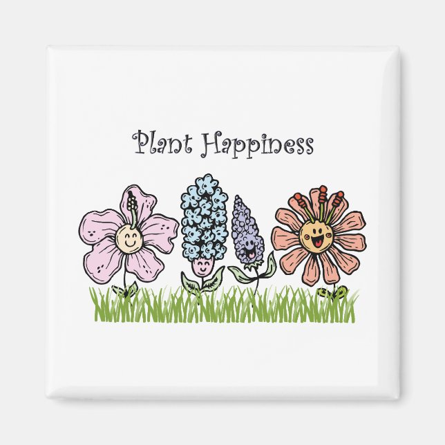 Plant Happiness Magnet (Front)