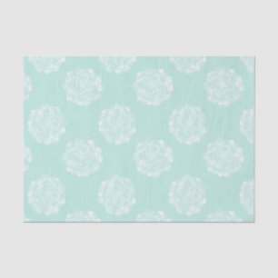Plant Happiness Pastel Succulent Pattern Tissue Paper