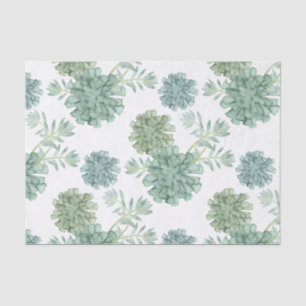 Plant Happiness Succulent Pattern Tissue Paper