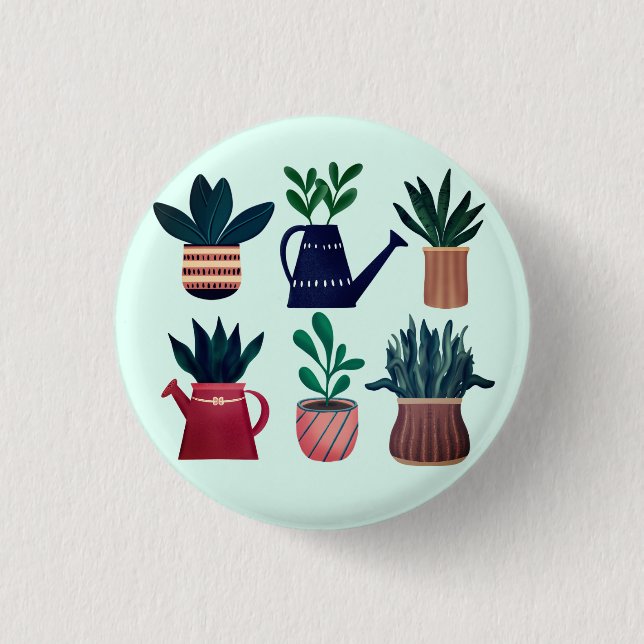 Plant Happy Button (Front)