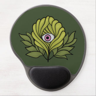 Plant Horror Art - Creepy Cute Green Flower Gel Mouse Pad