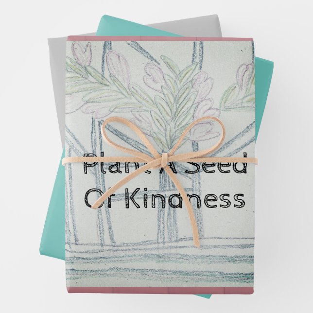 Plant Kindness   Wrapping Paper Sheets (In situ)