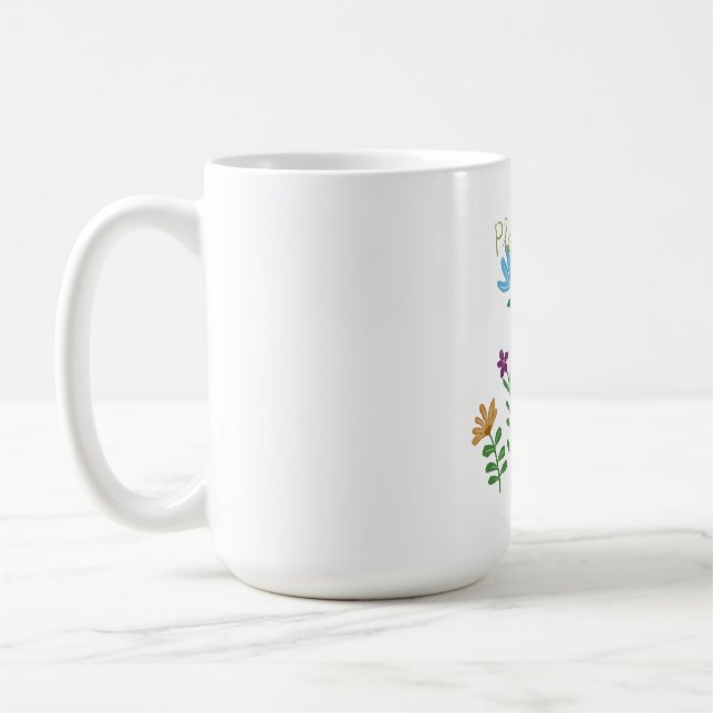 Plant Lady Botanical Coffee Mug (Left)