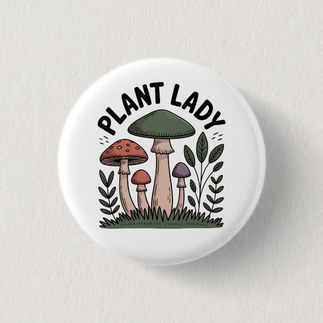 Plant Lady Button (Front)