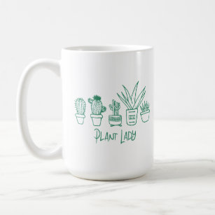 Plant Lady Cactus Succulent Gardening Lover Coffee Mug