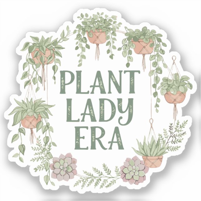 Plant Lady Era  Sticker (Front)