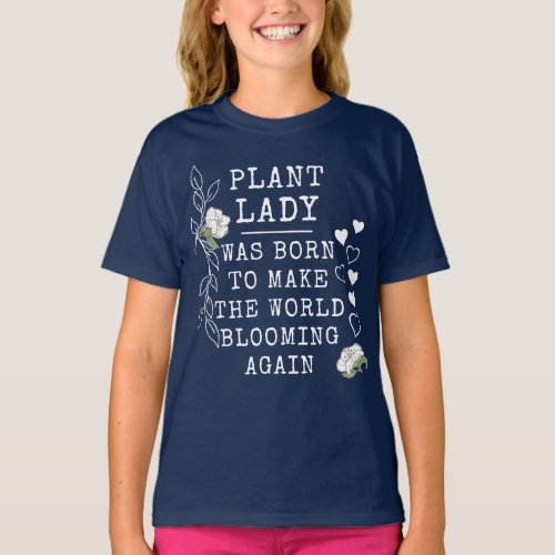Plant Lady Funny Gardening T_Shirt