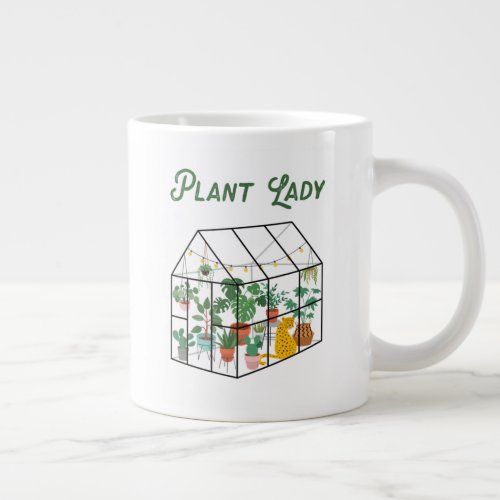 Plant Lady Gardener Garden Lover Green Thumb Cute  Giant Coffee Mug