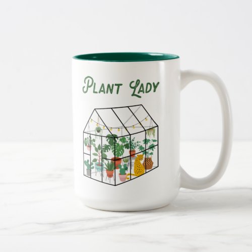 Plant Lady Gardener Garden Lover Green Thumb Cute Two_Tone Coffee Mug