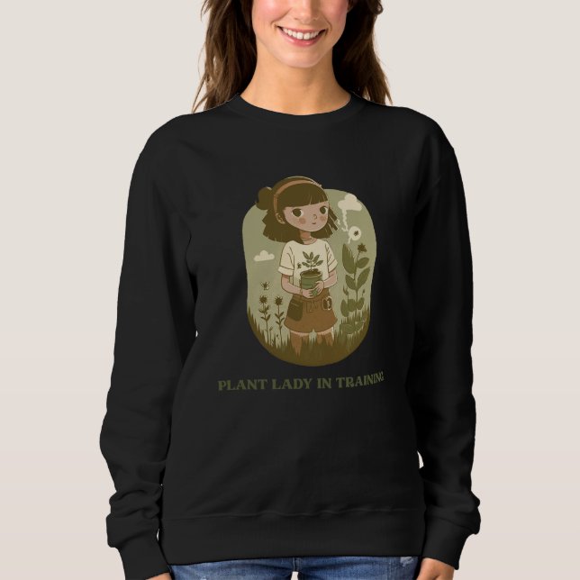 Plant Lady in Training Minimalist Sweatshirt (Front)